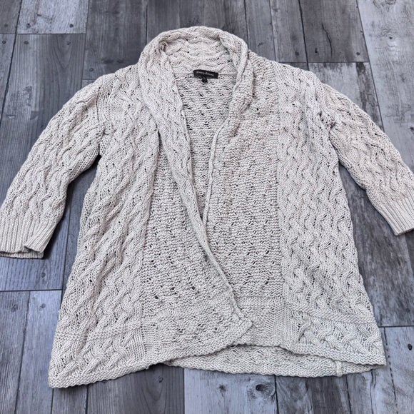 Tommy Bahama Linen Blend Open Front Loose Oversized Boho Sweater Medium … - Picture 1 of 6